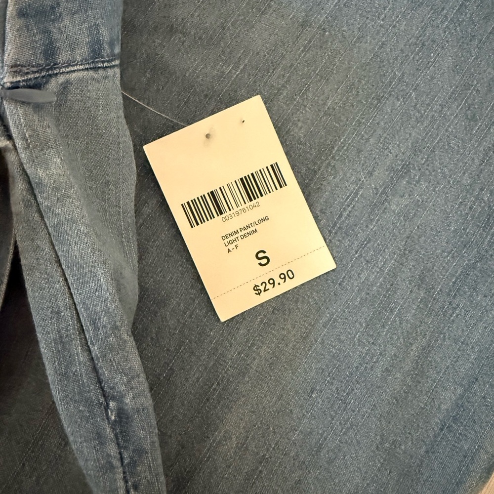 Forever 21  Denim Flared Pants in Light Blue